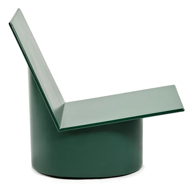 Valerie Easy Chair in Lacquered Steel | Green