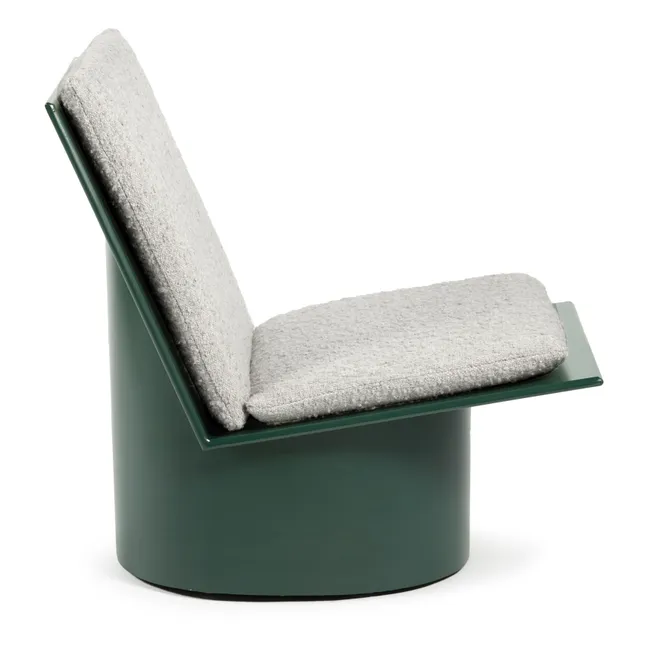 Valerie Easy Chair in Lacquered Steel | Green