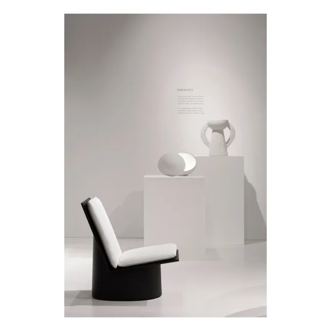 Sessel Valerie aus lackiertem Stahl | Schwarz