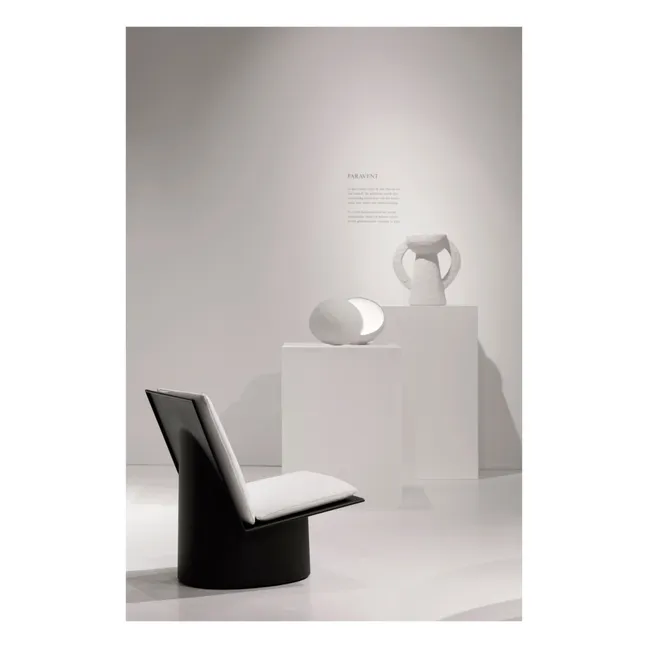 Sessel Valerie aus lackiertem Stahl | Schwarz