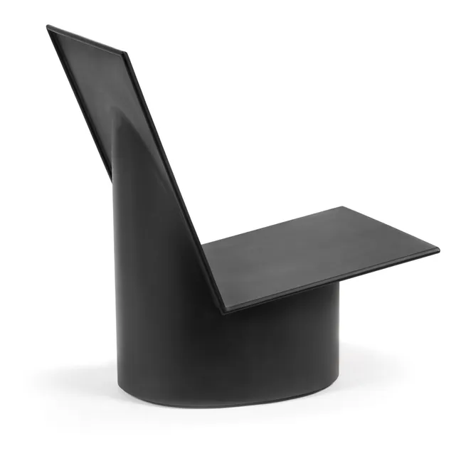 Sessel Valerie aus lackiertem Stahl | Schwarz