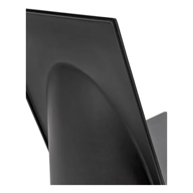 Sessel Valerie aus lackiertem Stahl | Schwarz