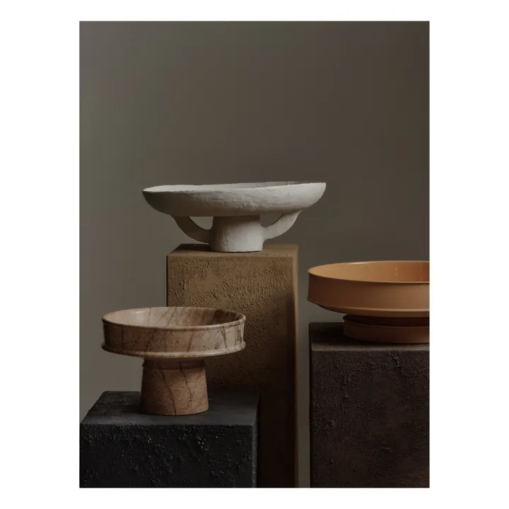 Plateau de présentation Earth en papier maché  | Blanc- Image produit n°2