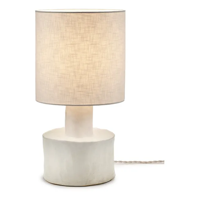 Lampe à poser Catherine en céramique | Blanc