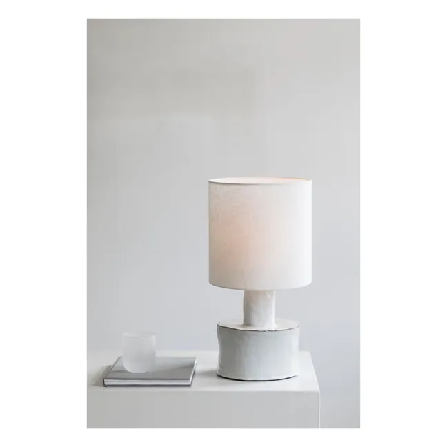 Lampe à poser Catherine en céramique | Blanc