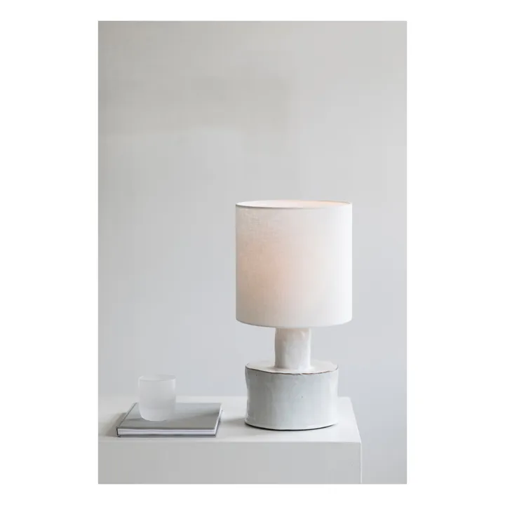 Lampe à poser Catherine en céramique | Blanc- Image produit n°1