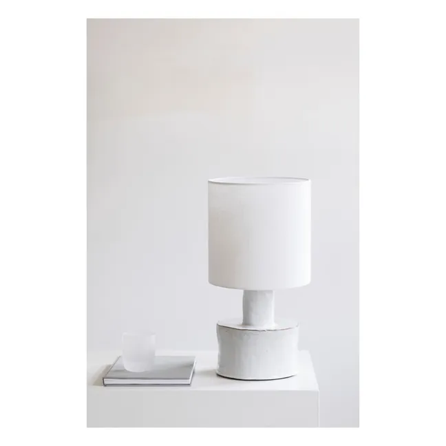 Lampe à poser Catherine en céramique | Blanc