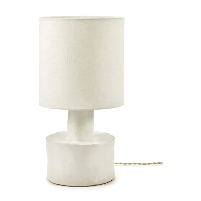 Lampe à poser Catherine en céramique | Blanc