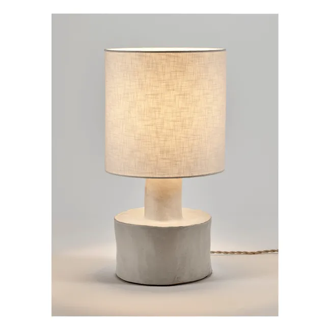 Lampe à poser Catherine en céramique | Blanc
