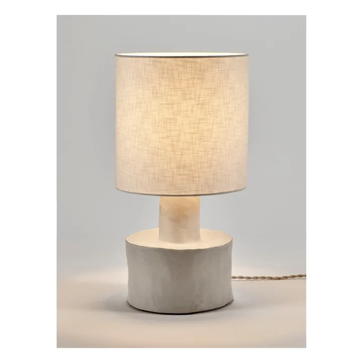 Lampe à poser Catherine en céramique | Blanc- Image produit n°4