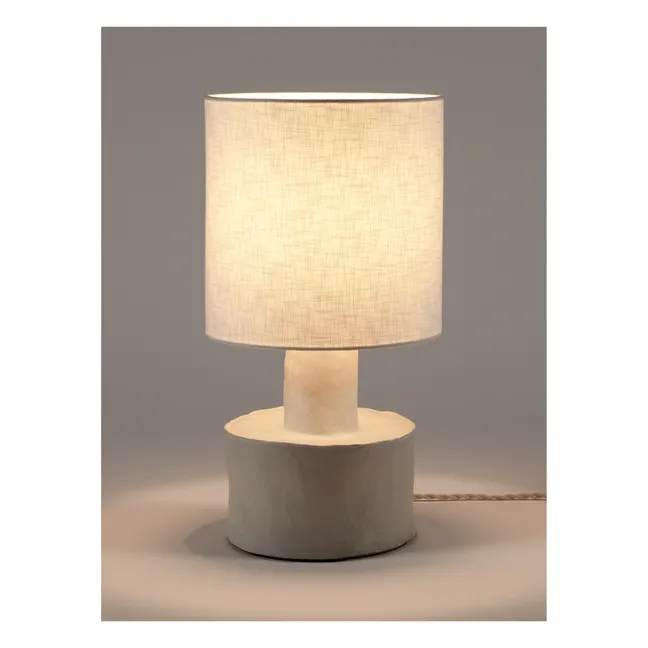 Lampe à poser Catherine en céramique | Blanc