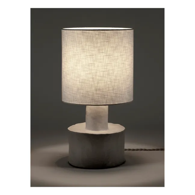 Lámpara de sobremesa de cerámica Catherine | Blanco