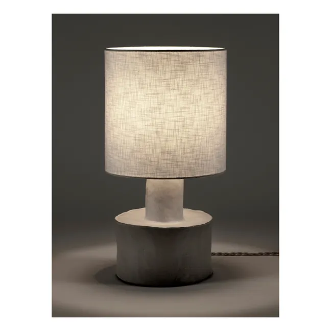 Lampe à poser Catherine en céramique | Blanc