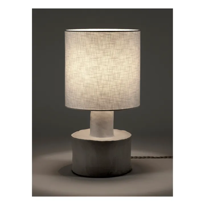 Lampe à poser Catherine en céramique | Blanc- Image produit n°6