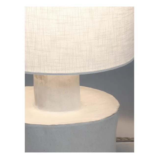 Lampe à poser Catherine en céramique | Blanc
