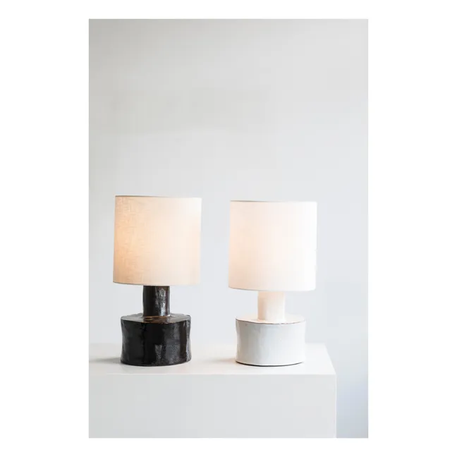 Lampe à poser Catherine en céramique | Blanc