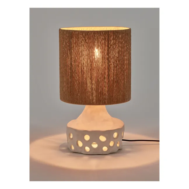 Oya Ceramic Table Lamp | Brown