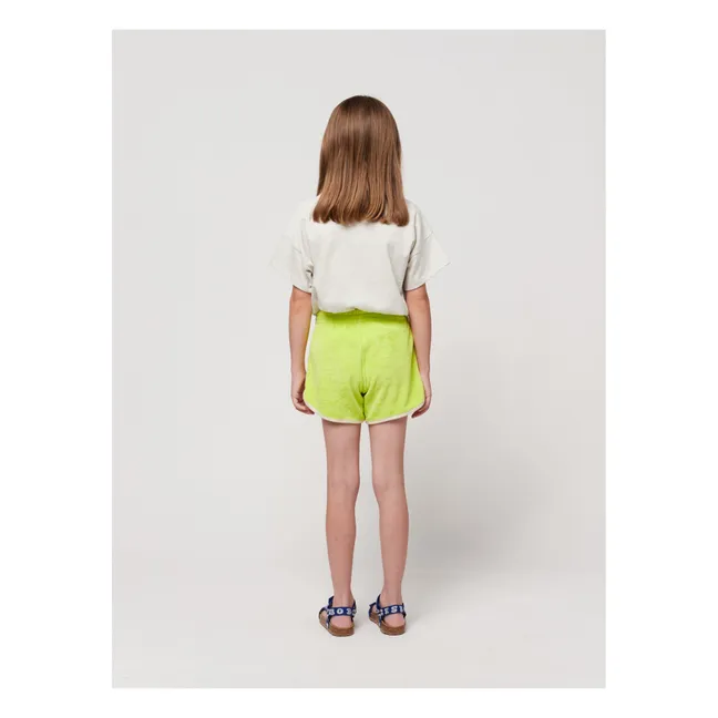 Shorts aus Bio-Baumwolle Frottee | Anisgrün