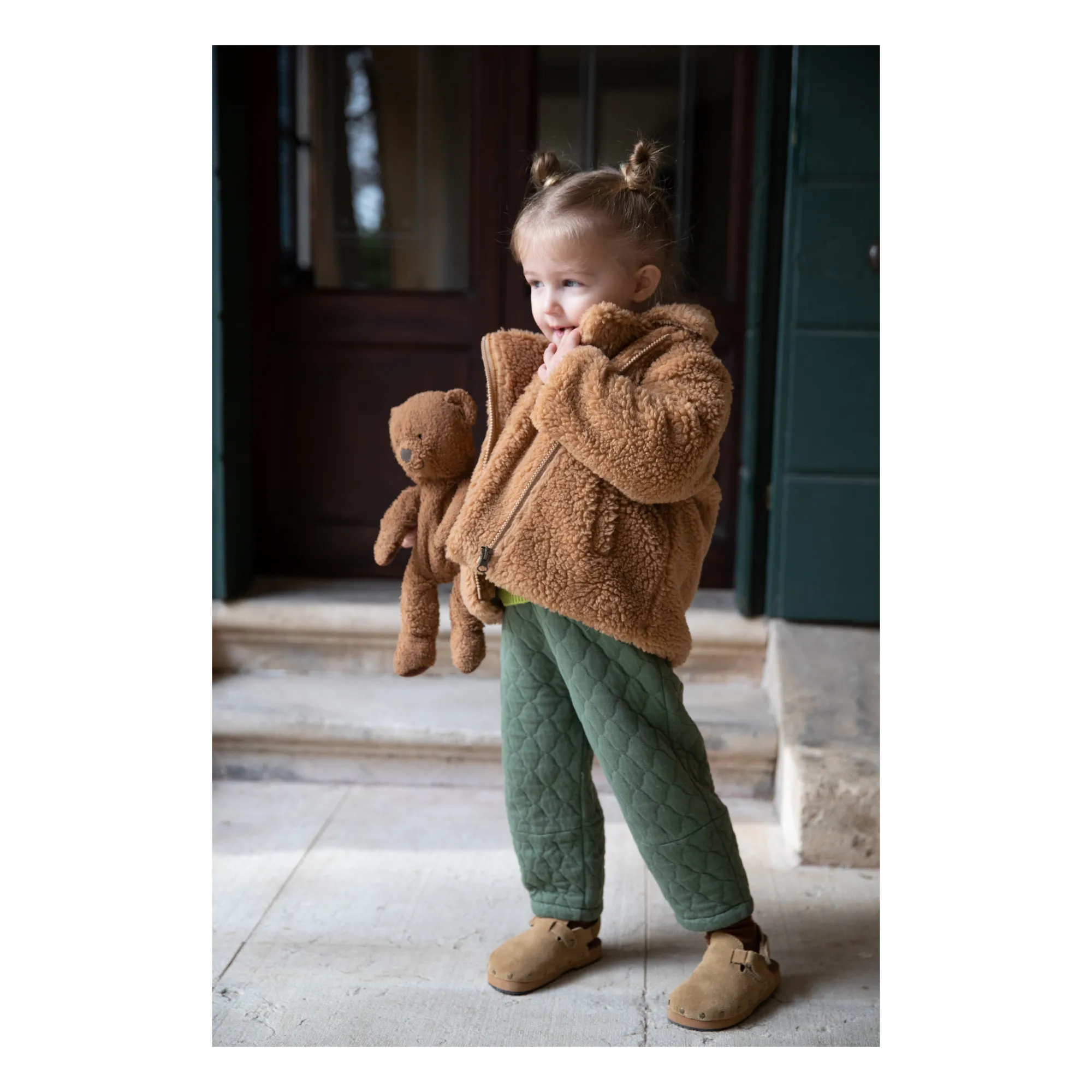 Zhoe & Tobiah Camel Faux Fur Zip-Up Coat