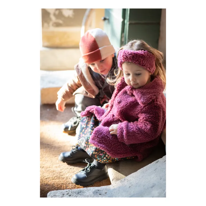 Headband Façon Fourrure | Rouge framboise- Image produit n°2