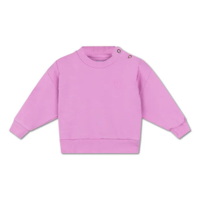 Spring organic cotton sweatshirt | Pink