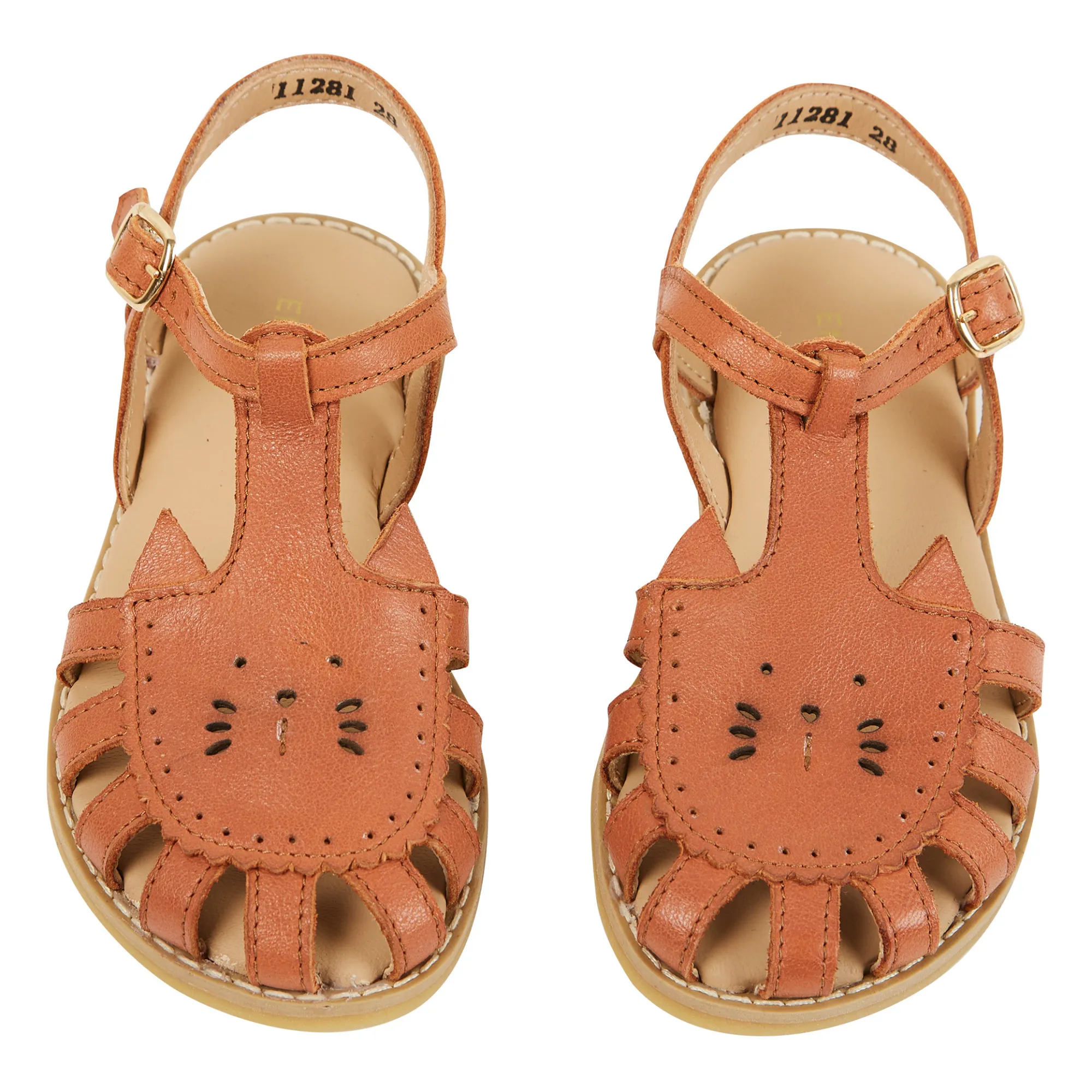 Emile Et Ida Camel Mistigri Cat Sandals