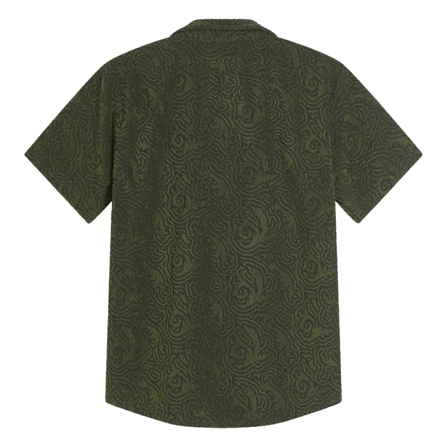 Terry Squiggle blouse | Khaki