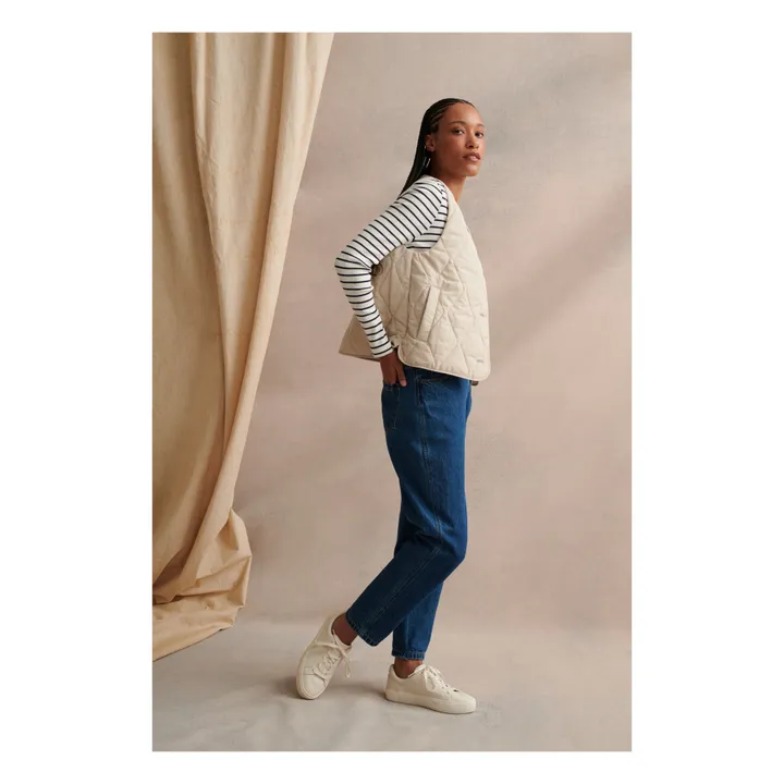 Veste Sans Manches Kelley | Ecru- Image produit n°5