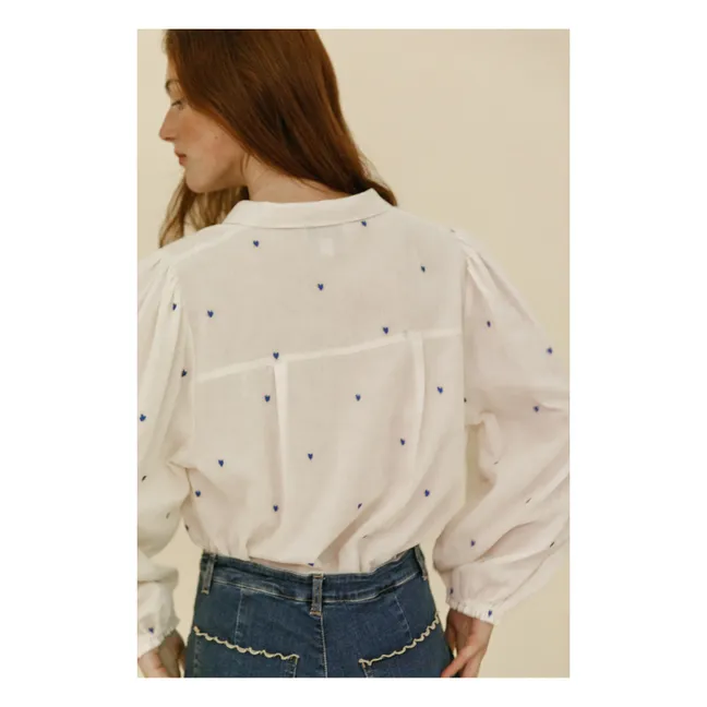 Zobi Embroidered Blouse - Women's Collection | Ecru
