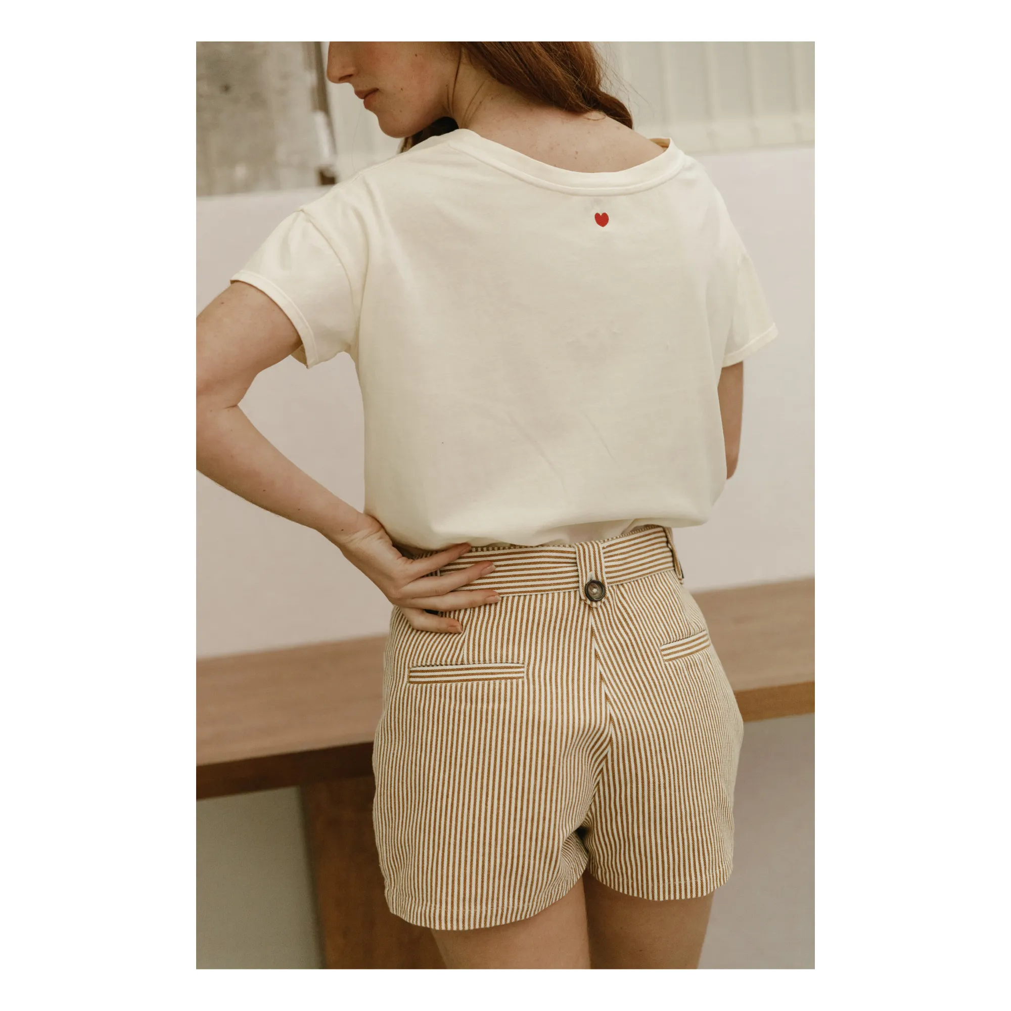 Emile Et Ida Women's Honey Zelina Short Stripes - Collection