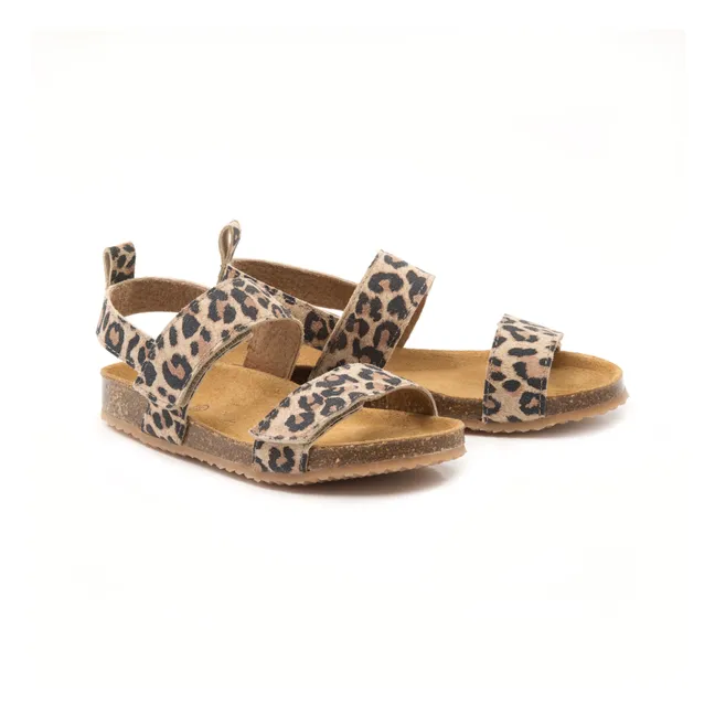 Two Con Me - Double Scratch Sandals | Leopard