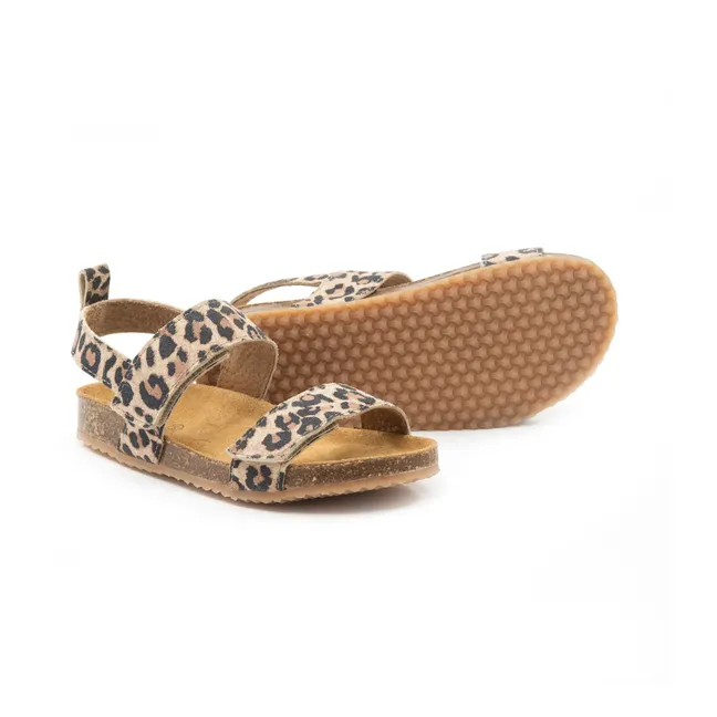 Two Con Me - Double Scratch Sandals | Leopard
