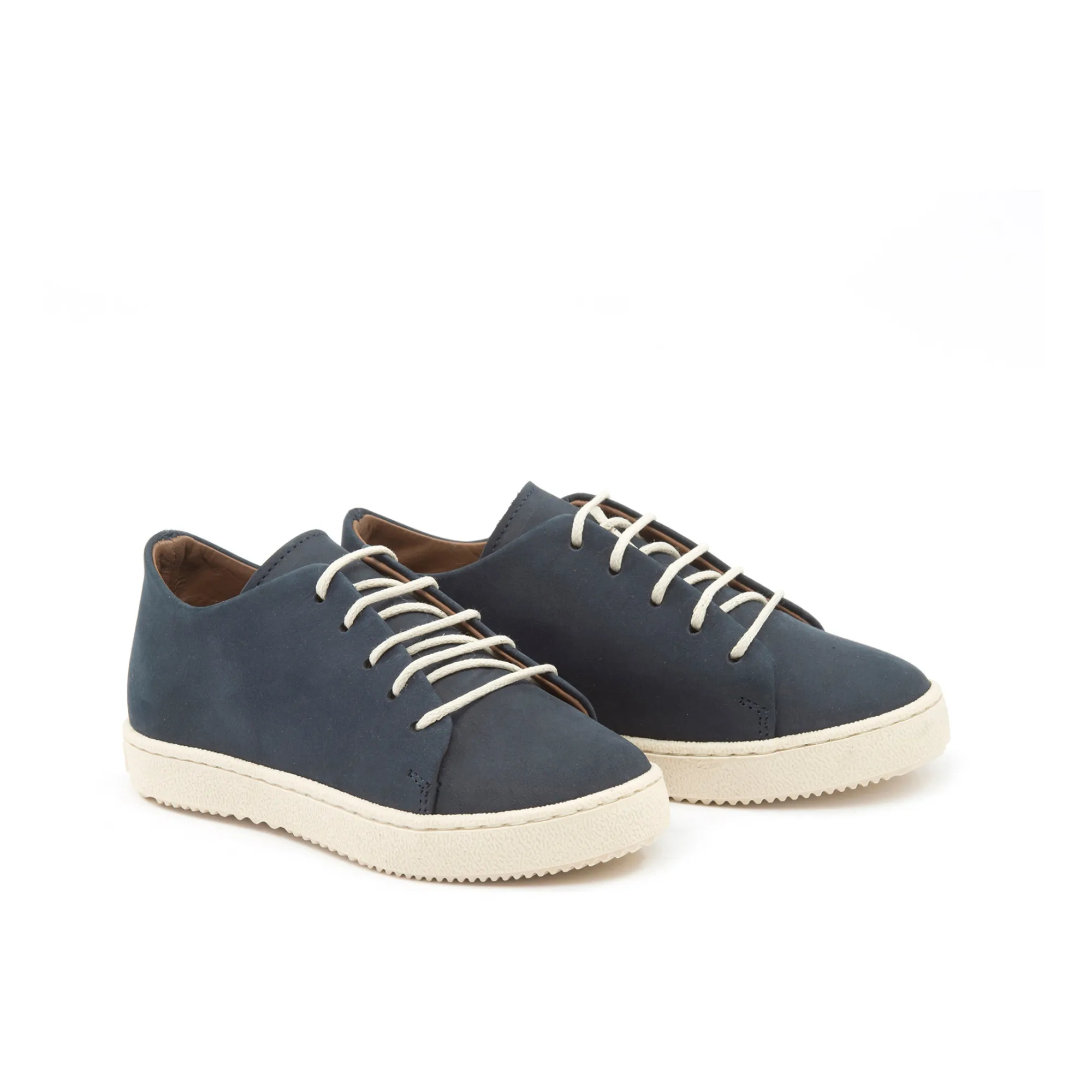 Pèpè Navy Blue Lace-Up Trainers