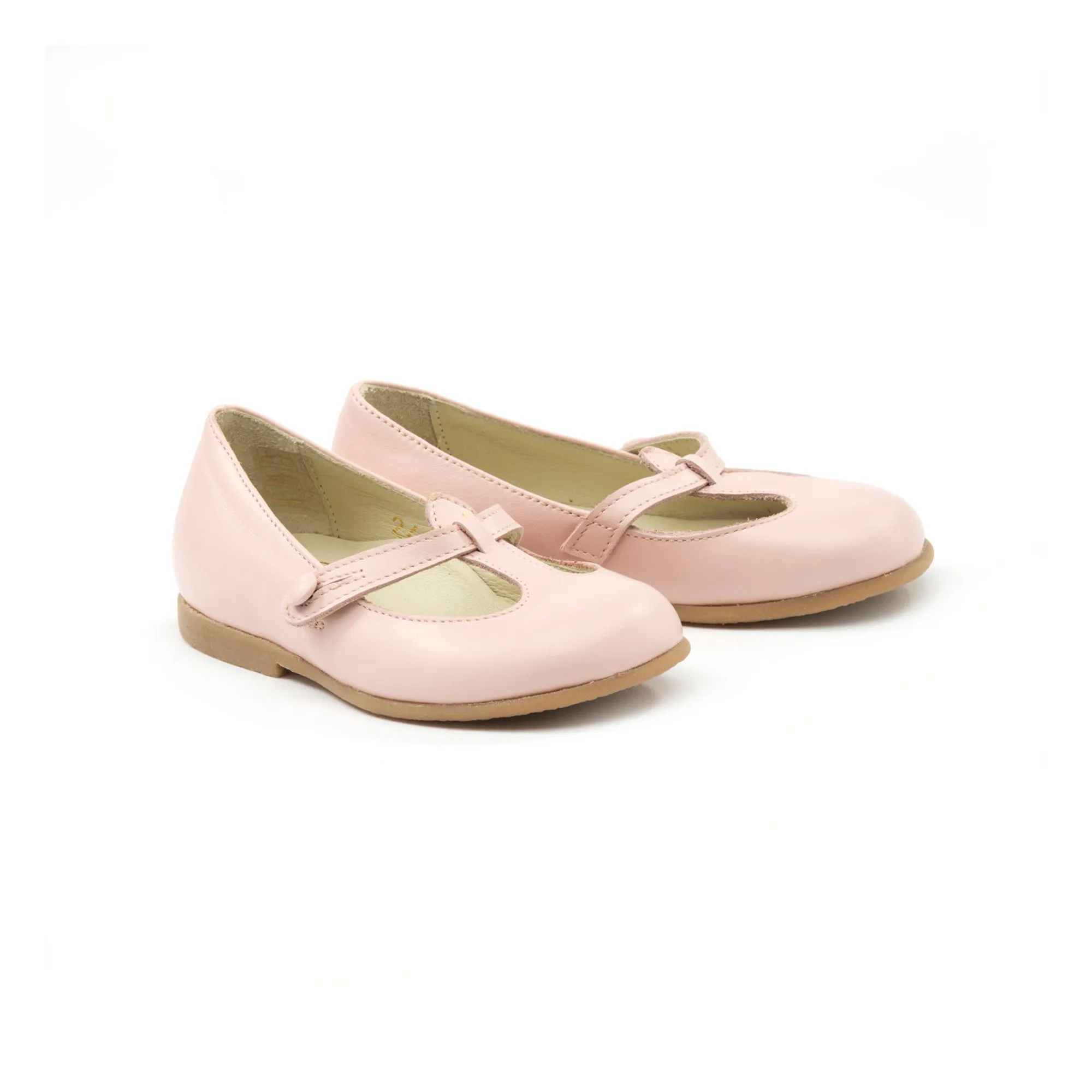 Pèpè Pale Pink Ballerinas With Buckles