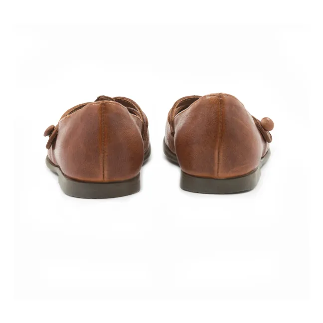 Ballerinas with buckles | Brown