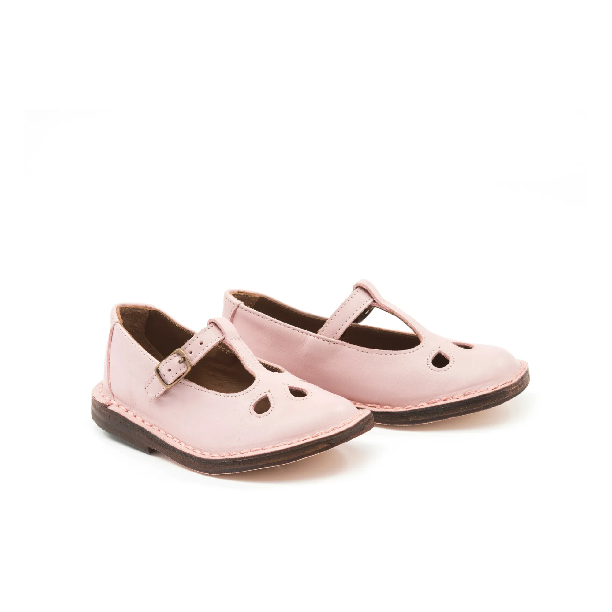 Pèpè Pink Buckled Pumps
