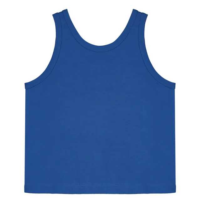 Camiseta de tirantes de algodón orgánico Cusco | Azul
