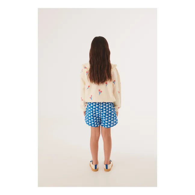 Marrakech organic cotton shorts | Blue