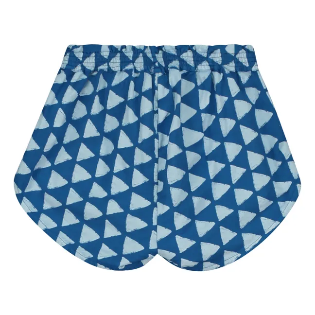Marrakech organic cotton shorts | Blue