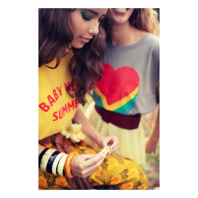 Camiseta de tirantes Sophie de algodón y lino | Gris