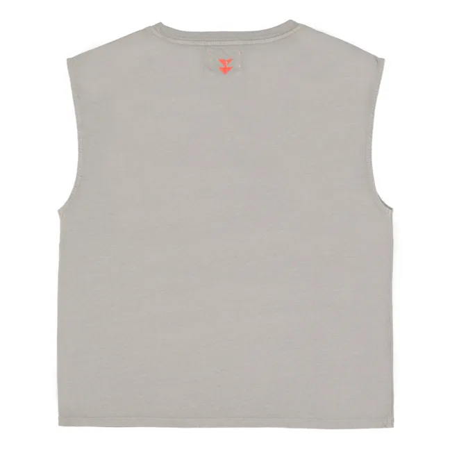Sophie cotton and linen tank top | Grey