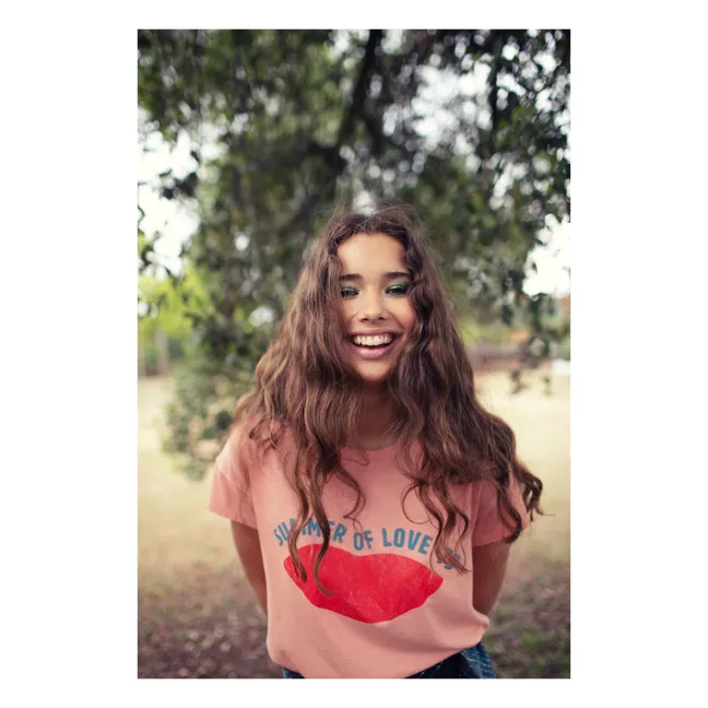 Maglietta Louise in cotone e lino | Arancione