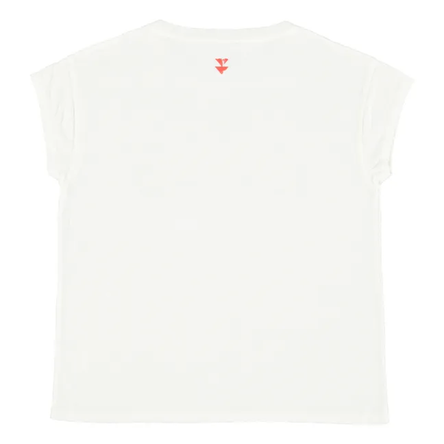 Camiseta Louise de algodón y lino | Blanco