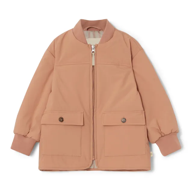 Recycled Material Padded Jacket | Dusty Pink