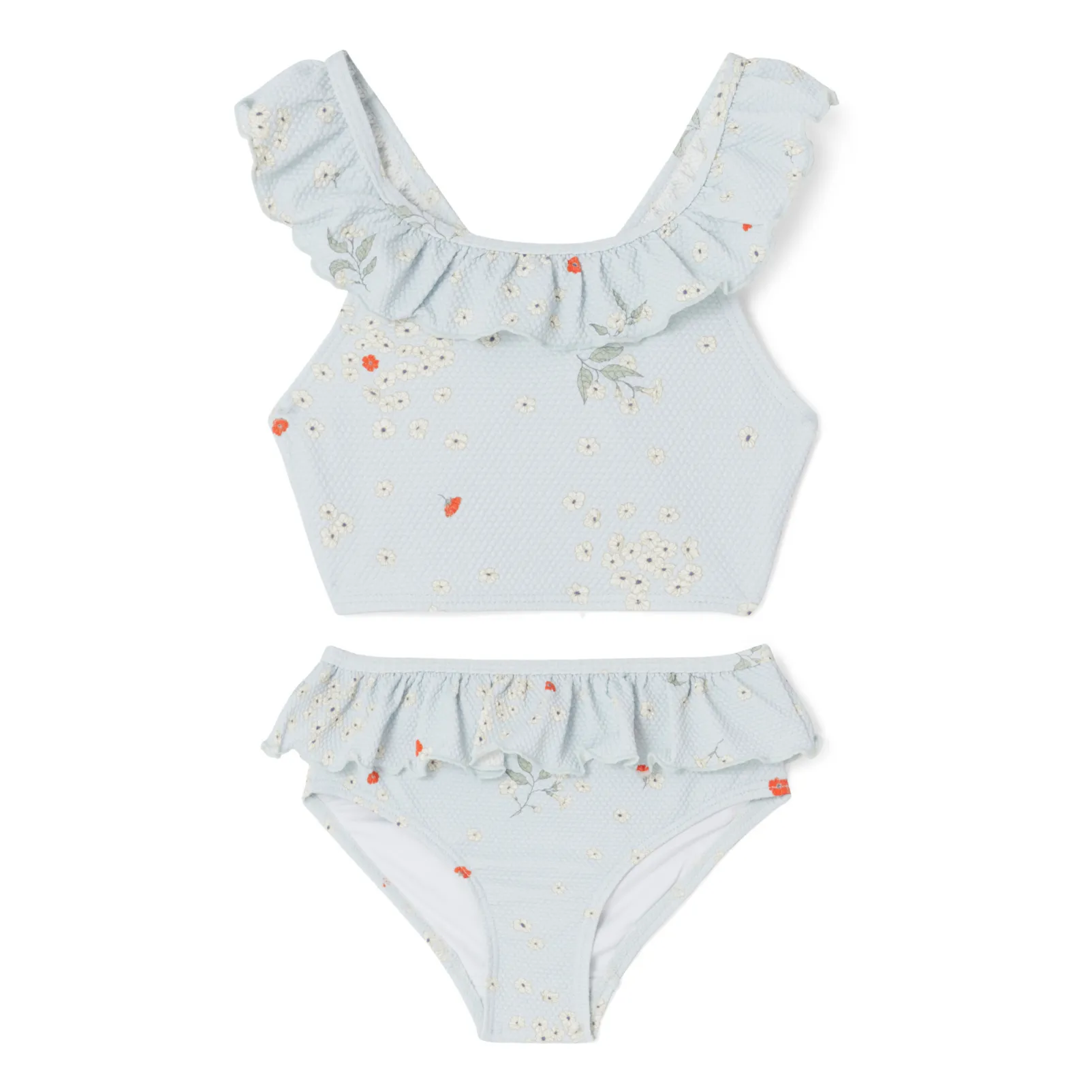 Garbo&Friends Light Blue Recycled Materials Floral Swimsuit