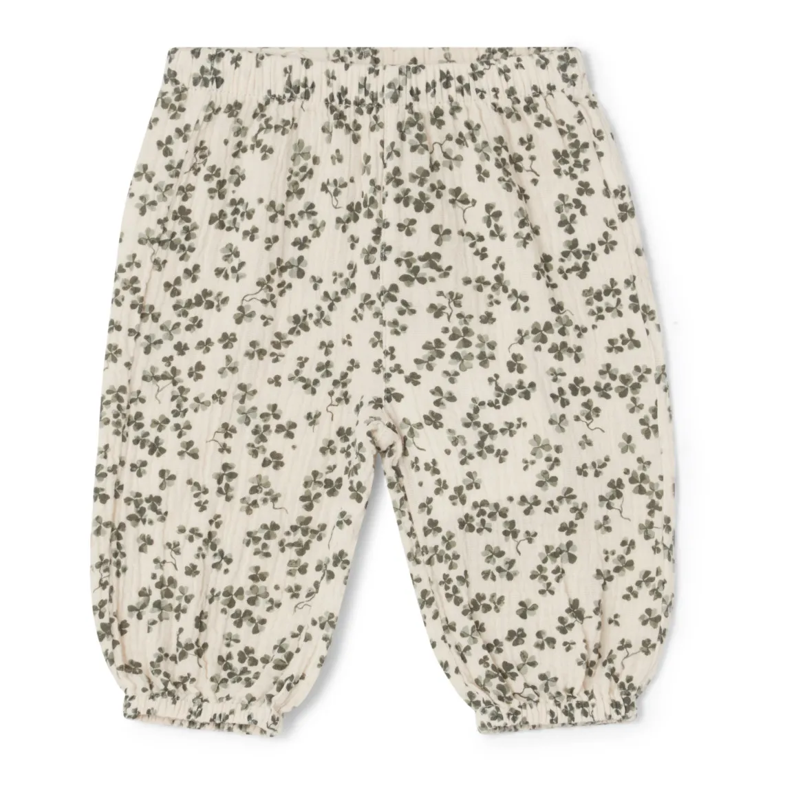 Garbo&Friends Ecru Baby Cotton Chiffon Shamrock Trousers