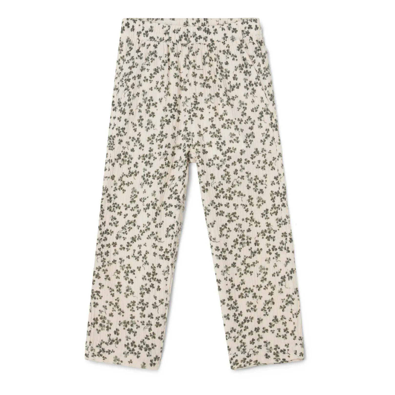 Garbo&Friends Ecru Children's Cotton Chiffon Shamrock Trousers