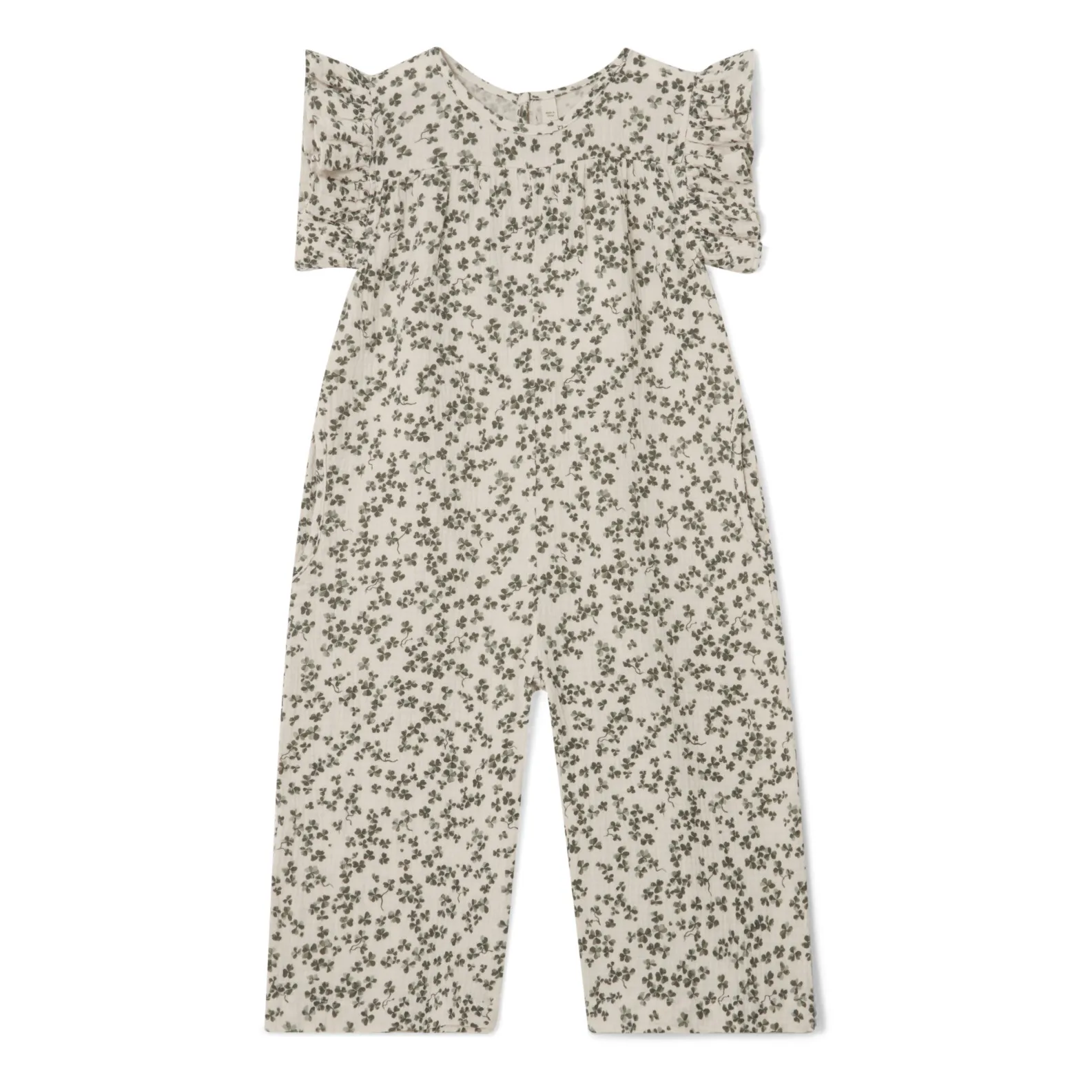 Garbo&Friends Ecru Shamrock Cotton Chiffon Jumpsuit