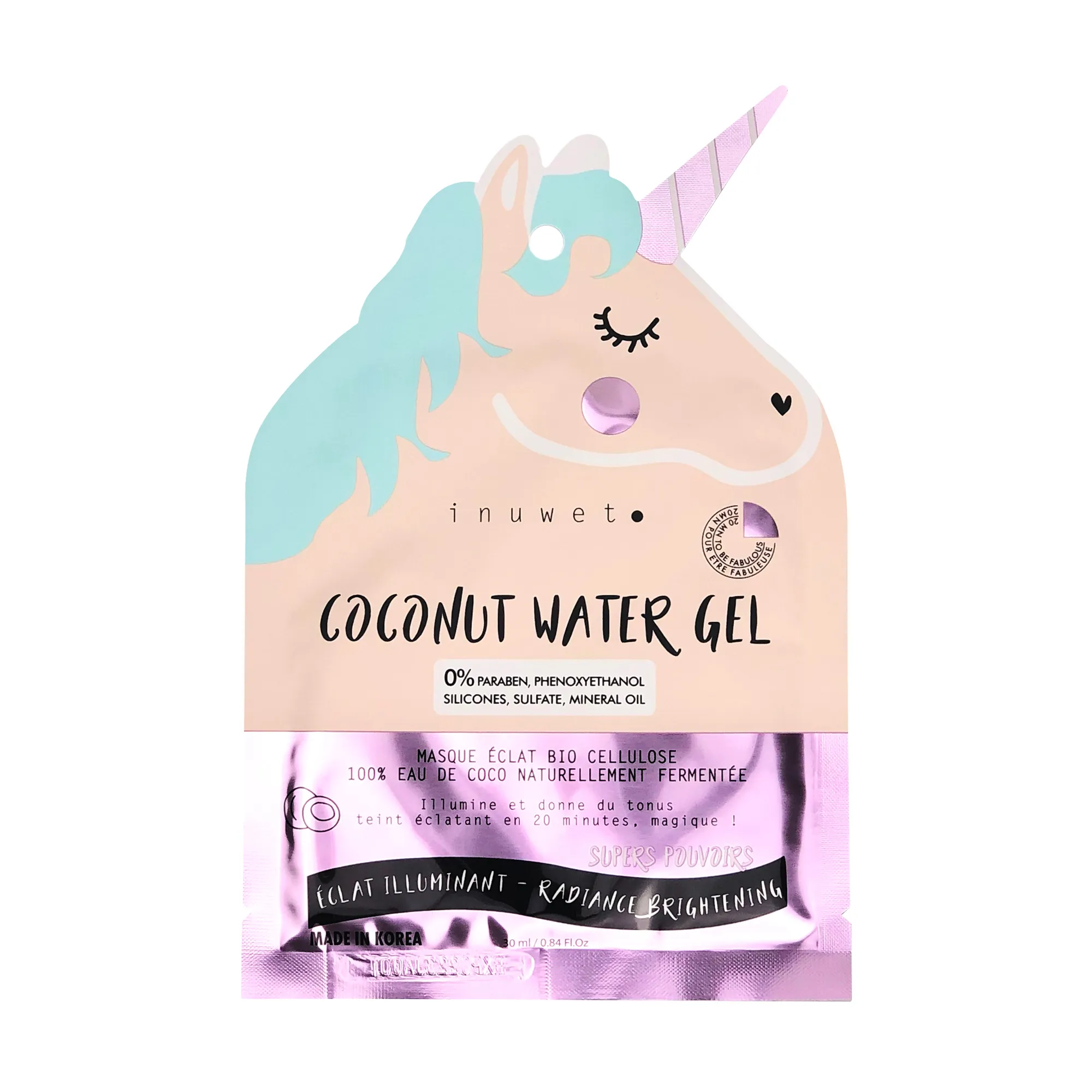 Inuwet Untinted Radiance Face Mask In Bio Cellulose