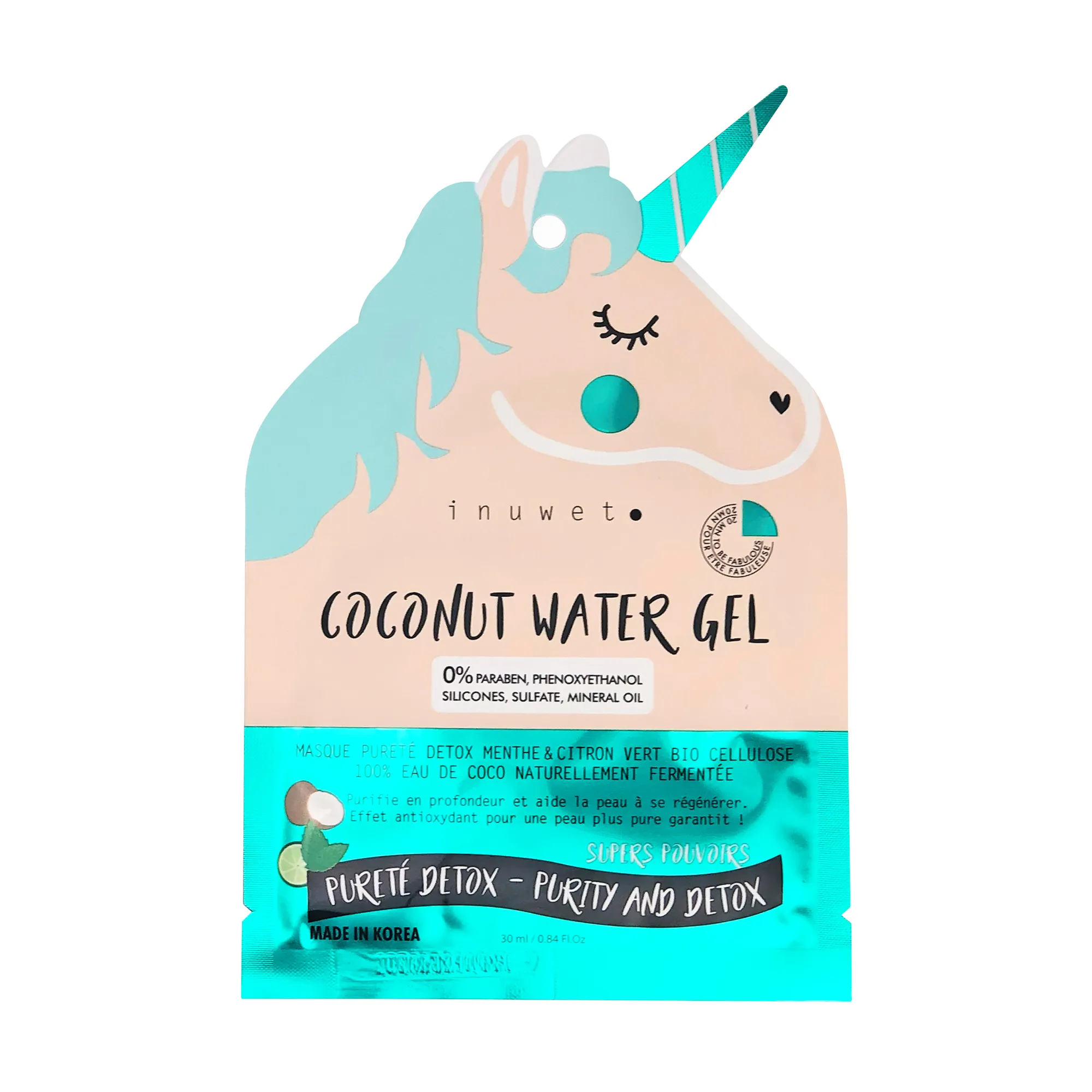 Inuwet Untinted Face Mask Purity In Bio Cellulose